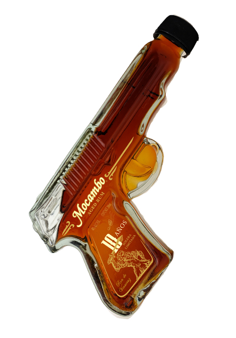 Rum "Mocambo" añejo solera 10 years special edition, Design squad gun