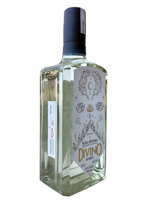 Mezcal Artesanal “Divino” Reposado 100% Agave Espadín Con Gusanito De Agave