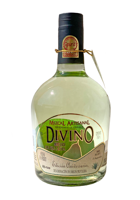Mezcal Artesanal “Divino” Con Pera Cautiva